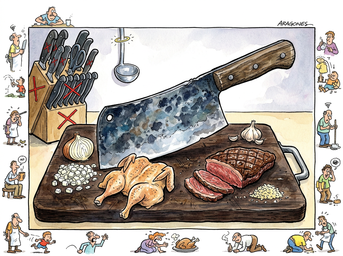 The Serbian Chef Knife illustration