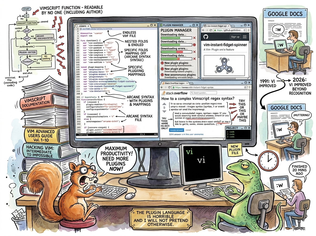 Vim illustration